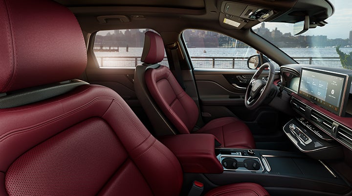 The available Perfect Position front seats in the 2024 Lincoln Corsair® SUV are shown. | Star Lincoln in Southfield MI