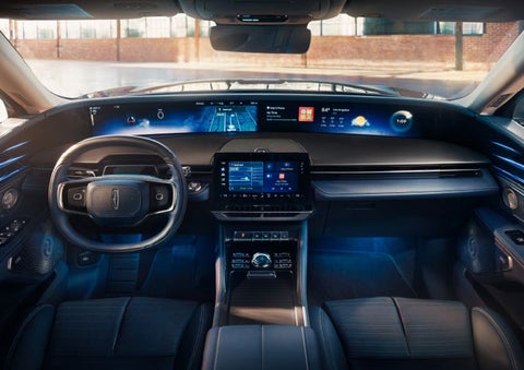 The panoramic display is shown in a 2025 Lincoln Nautilus® SUV. | Star Lincoln in Southfield MI